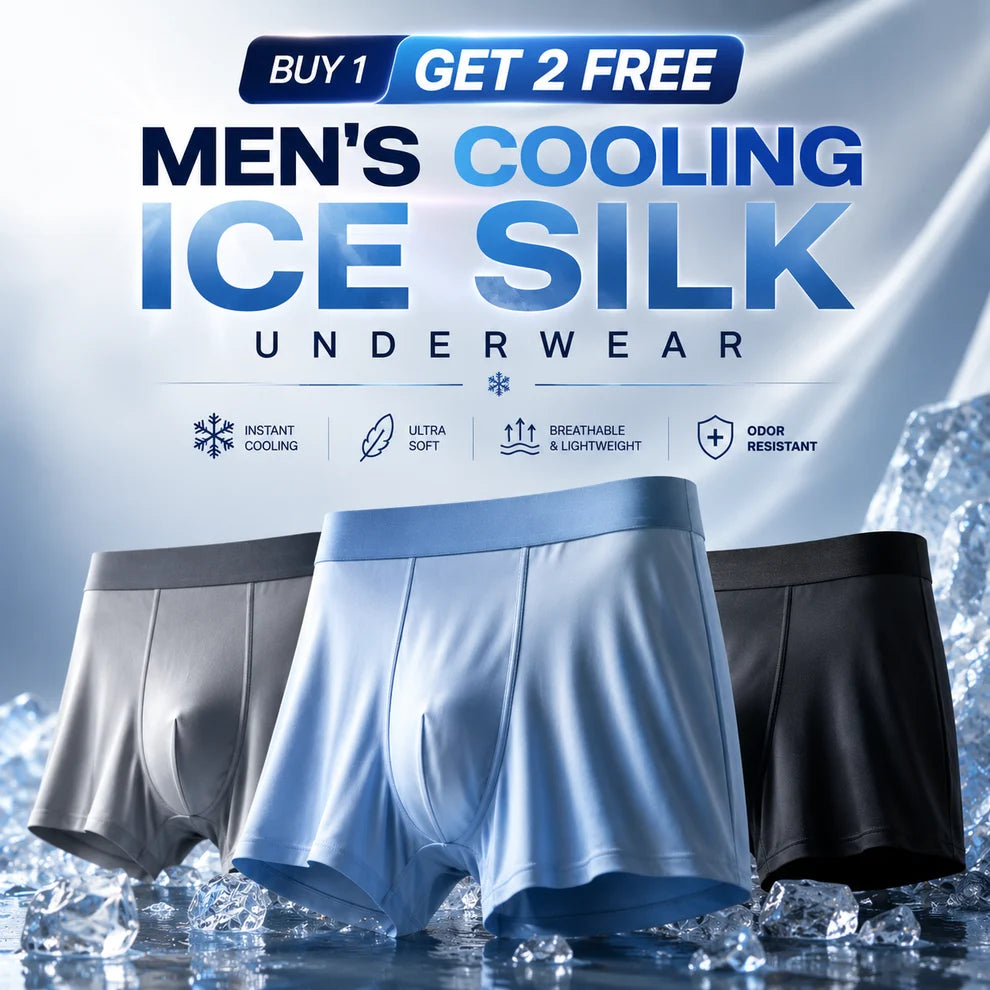 Men's Stretchable Ice Silk Underwear – Buy 1 Get 2 Free