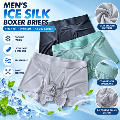 Men's Stretchable Ice Silk Underwear – Buy 1 Get 2 Free